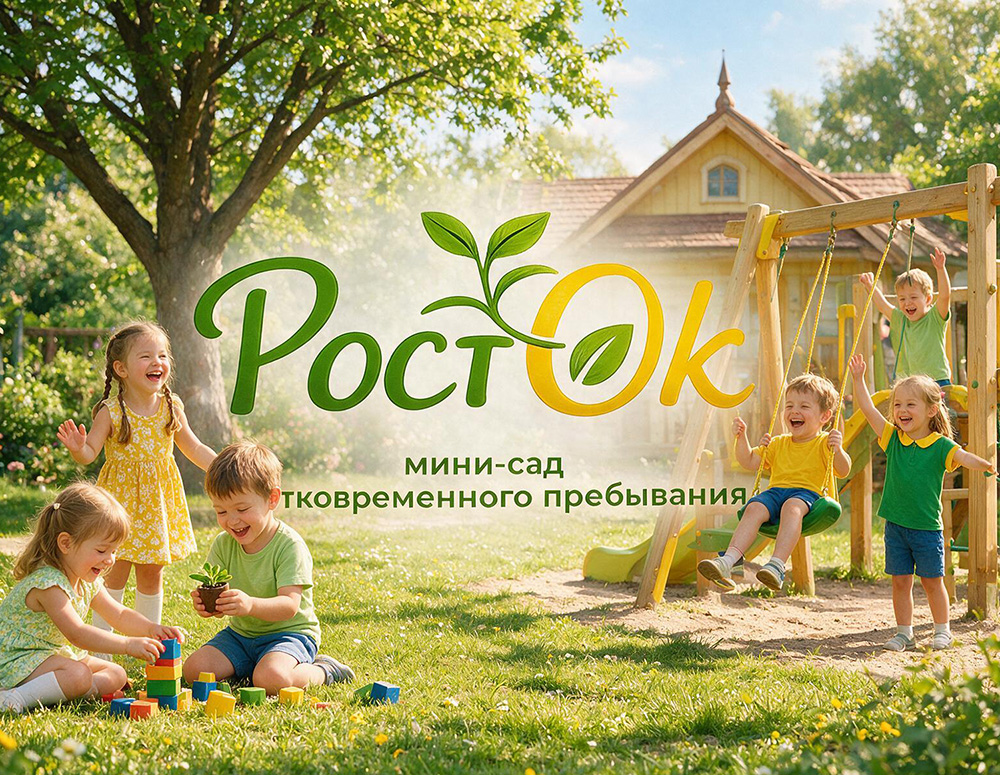 Разработка логотипа мини-сада «РостОк»